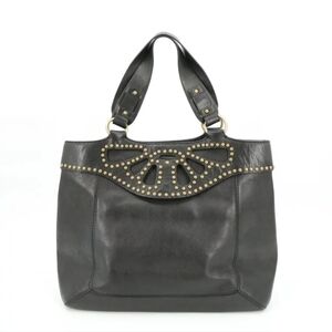 Michael Kors Black Vintage Rose Leather Purse